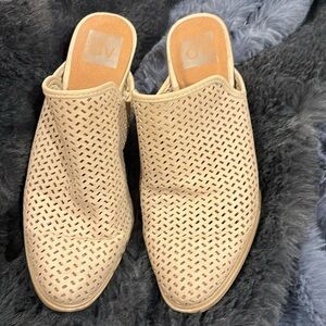 DV Tan High Heel Slide